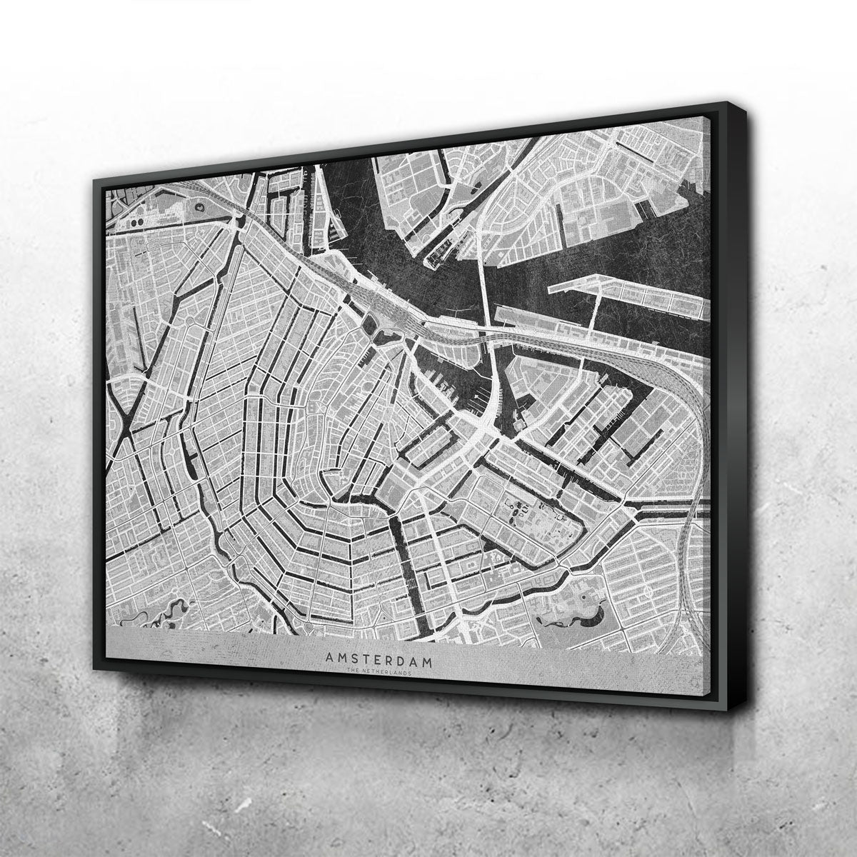Amsterdam Map 2 Wall Art