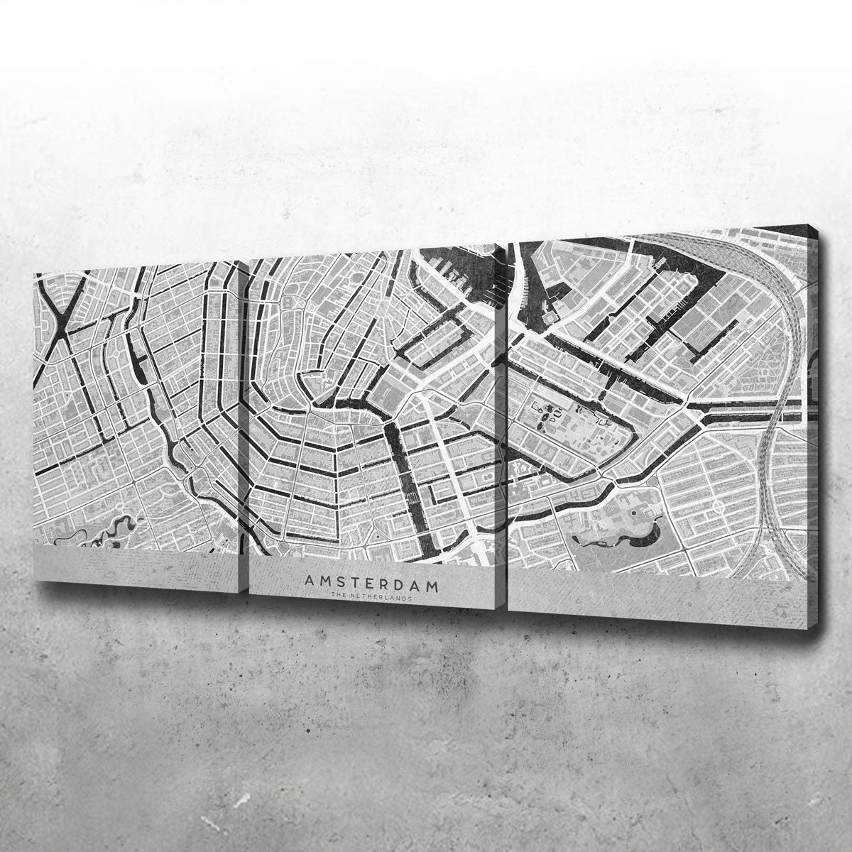 Amsterdam Map 2 Wall Art