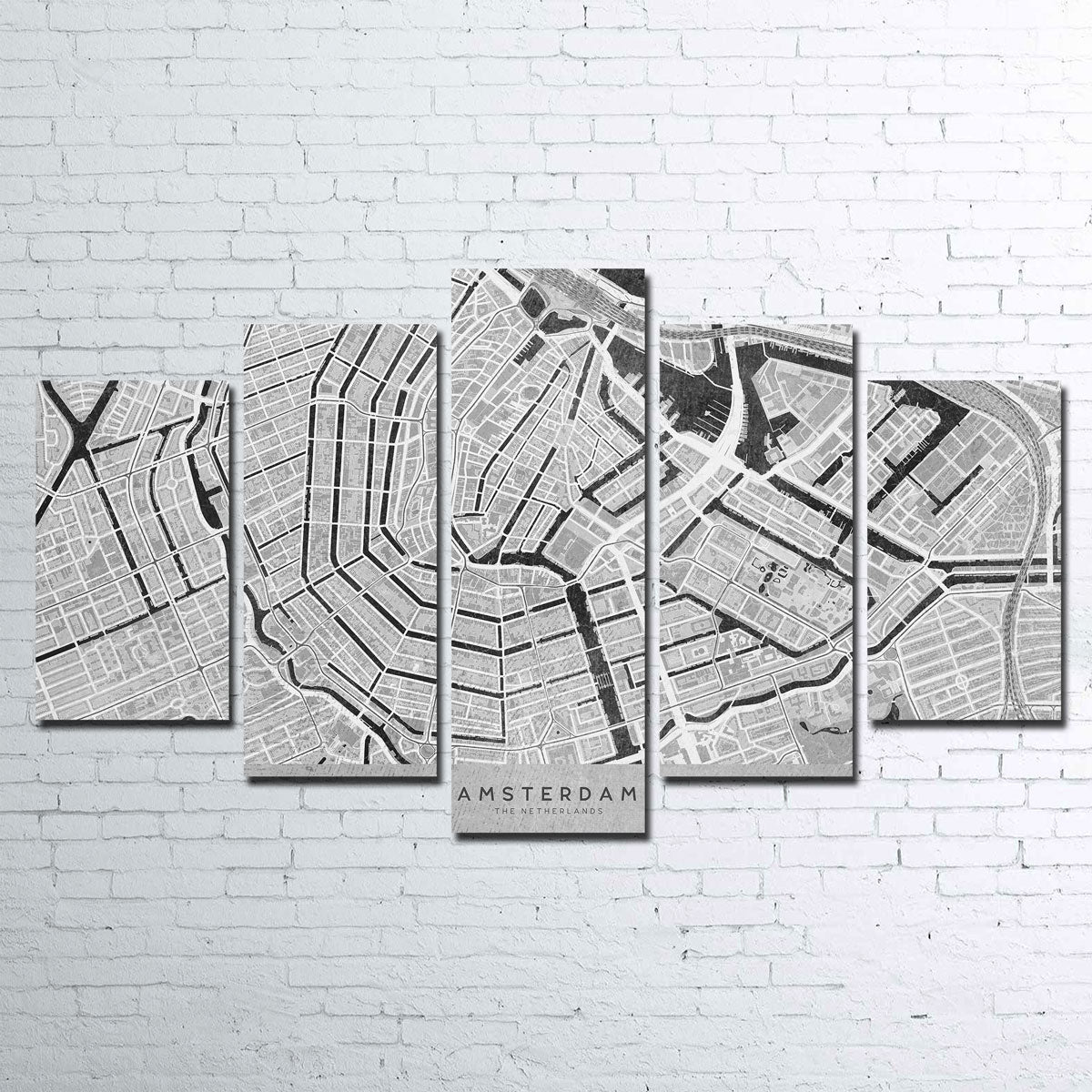 Amsterdam Map 2 Wall Art