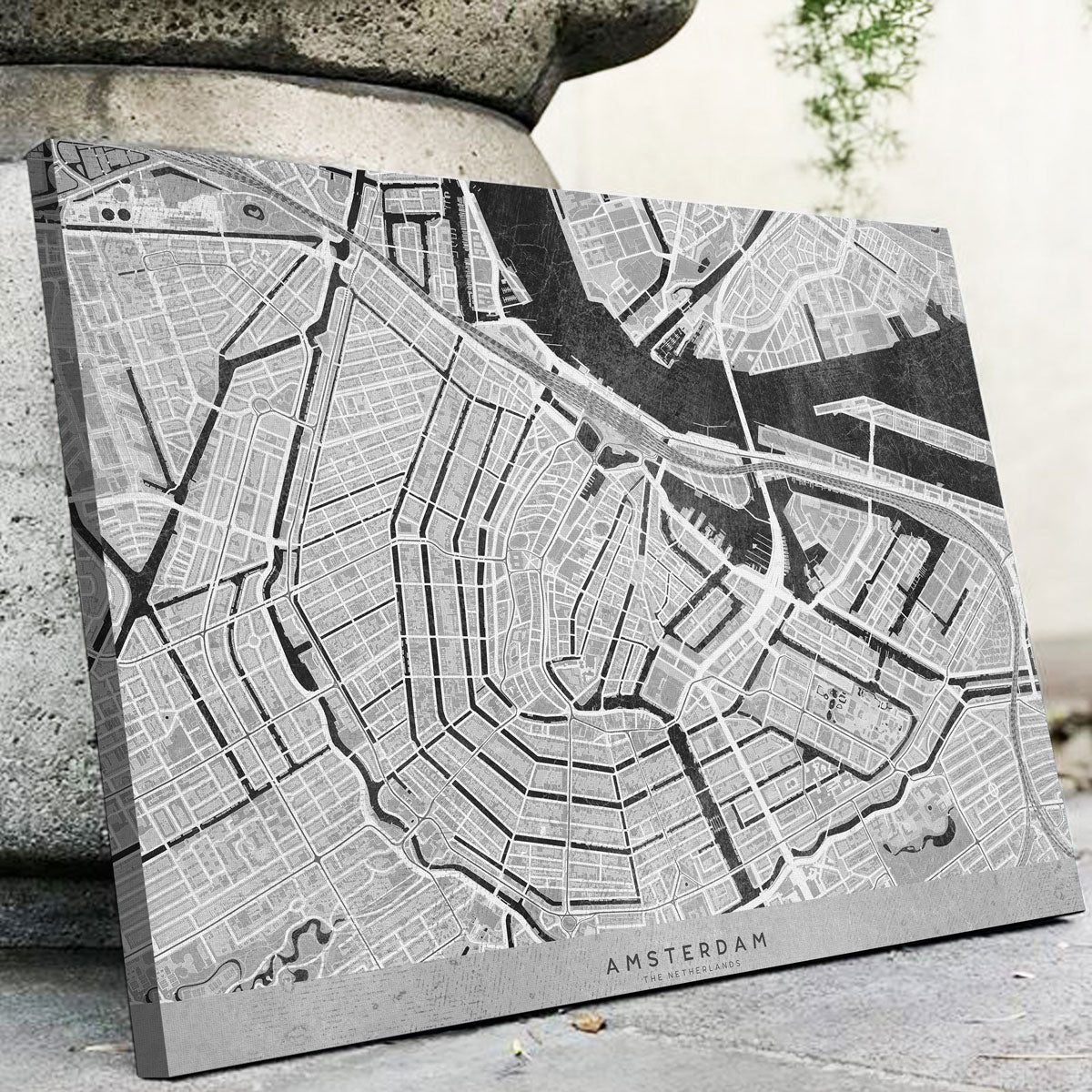 Amsterdam Map 2 Wall Art