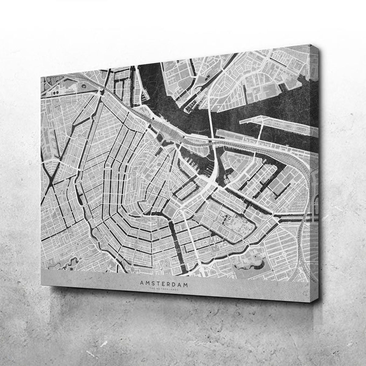 Amsterdam Map 2 Wall Art