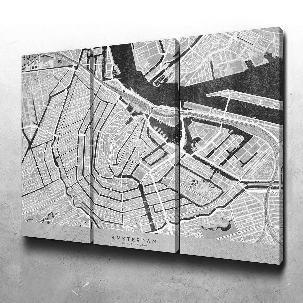 Amsterdam Map 2 Wall Art