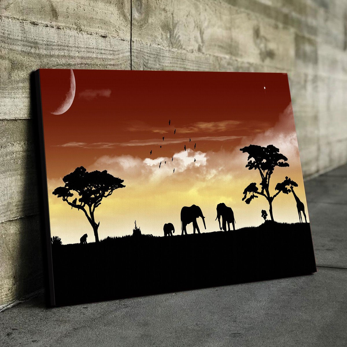 African Sunset Canvas Set