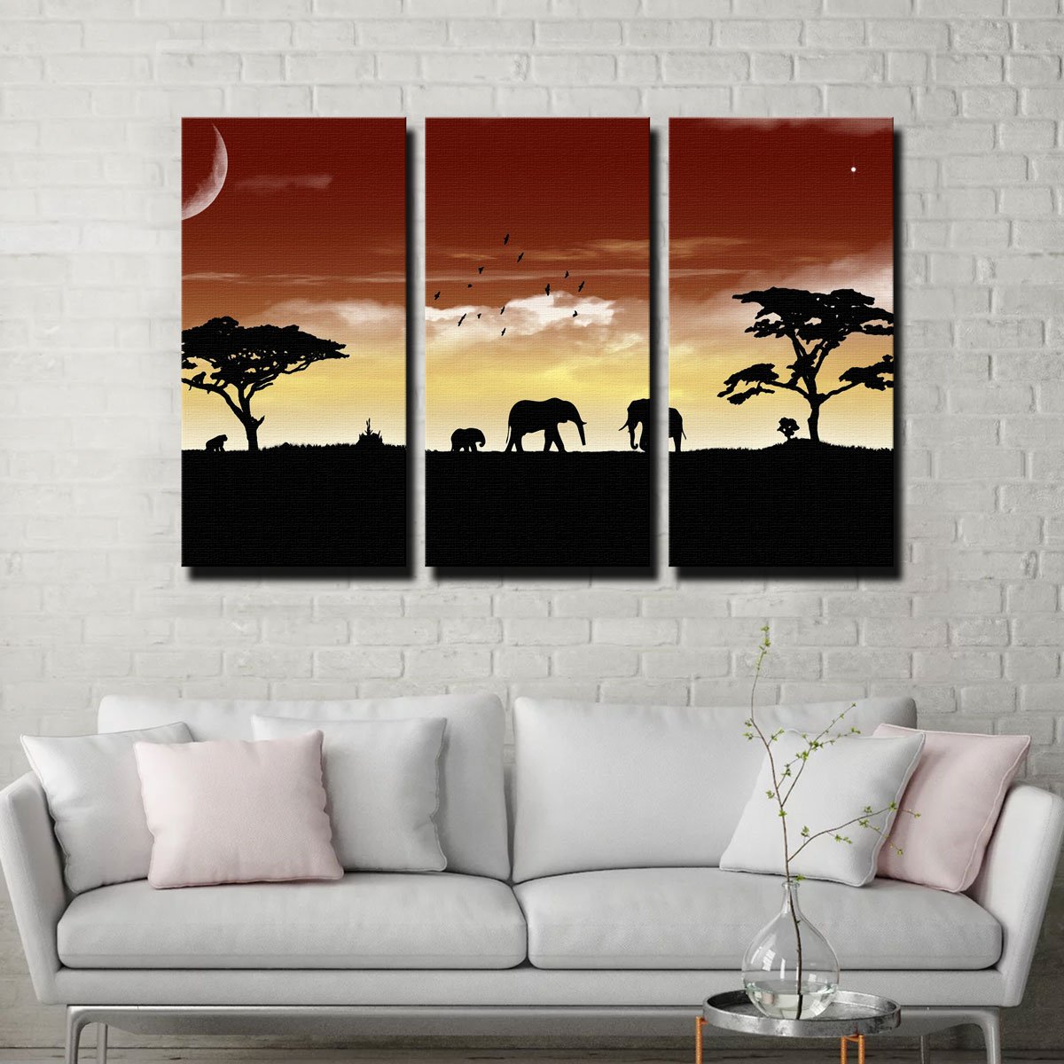 African Sunset Wall Art