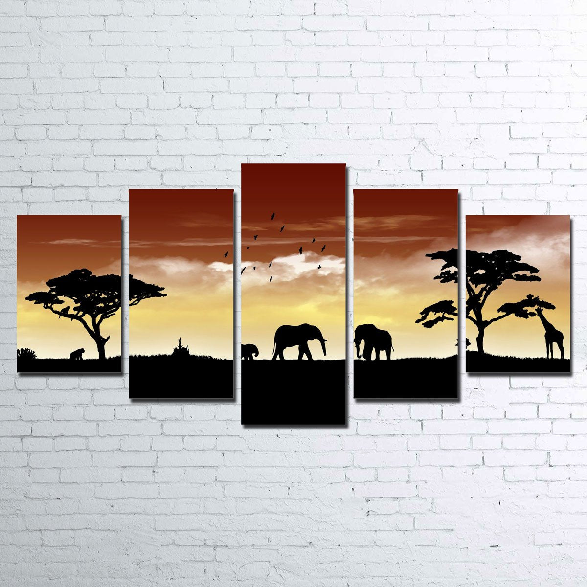 African Sunset Wall Art