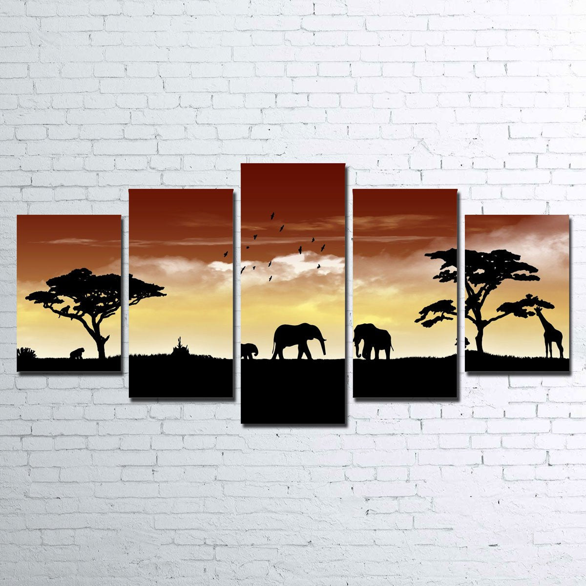 African Sunset Canvas Set