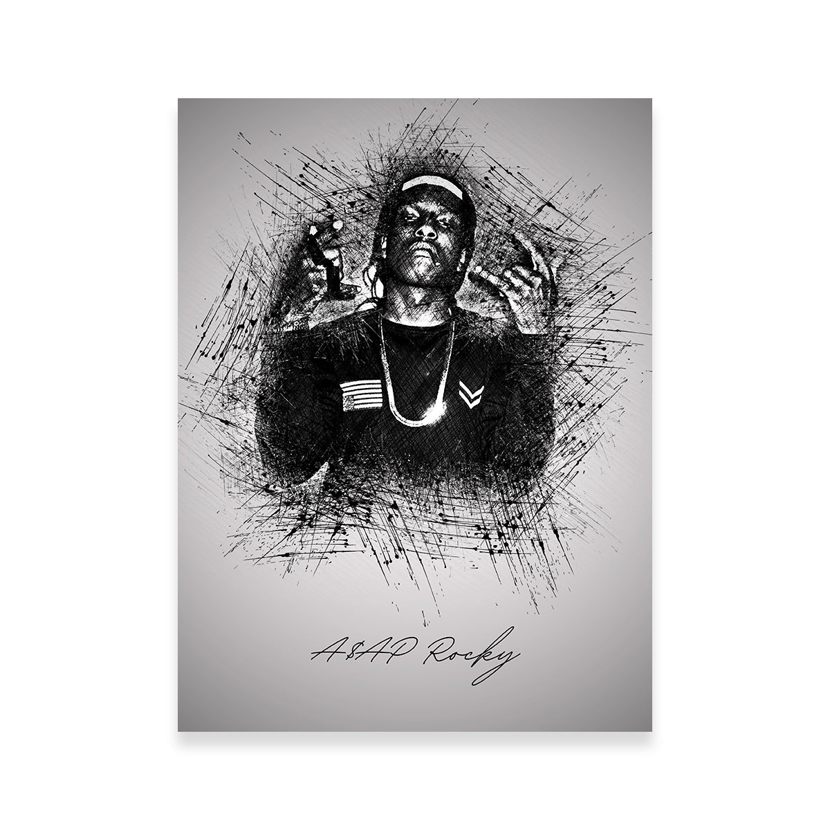 Asap Rocky Hands Wall Art