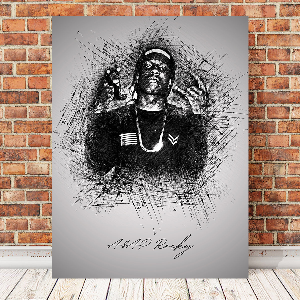 Asap Rocky Hands Wall Art