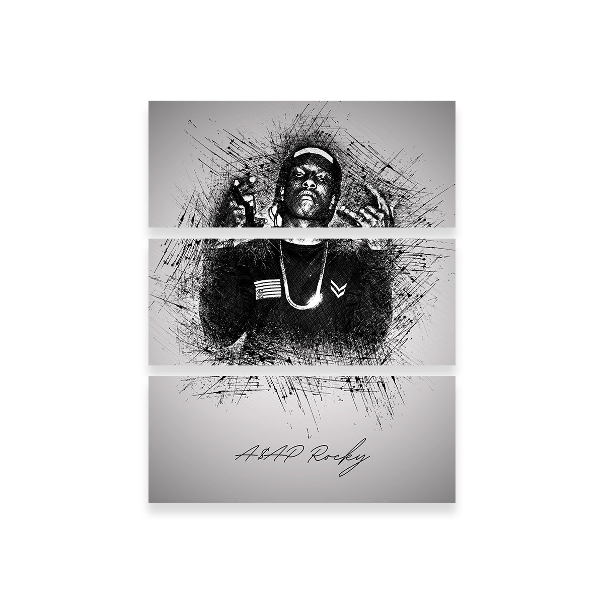 Asap Rocky Hands Wall Art