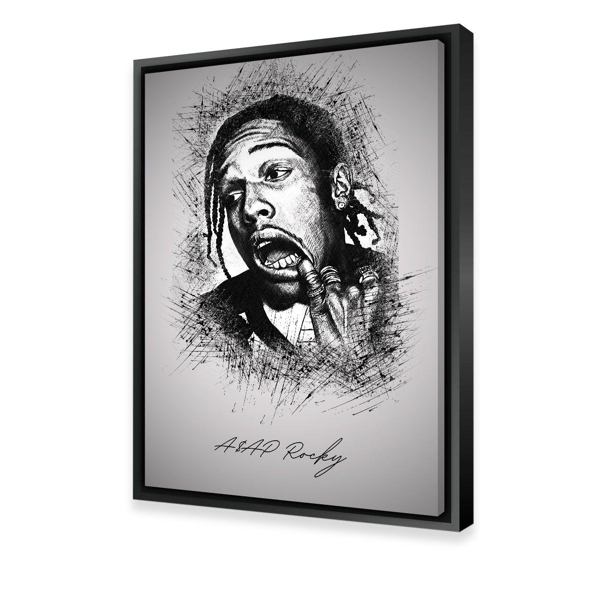 Asap Rocky Teeth Wall Art