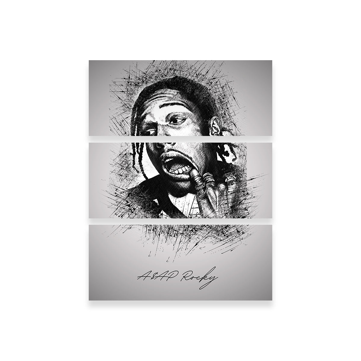 Asap Rocky Teeth Wall Art