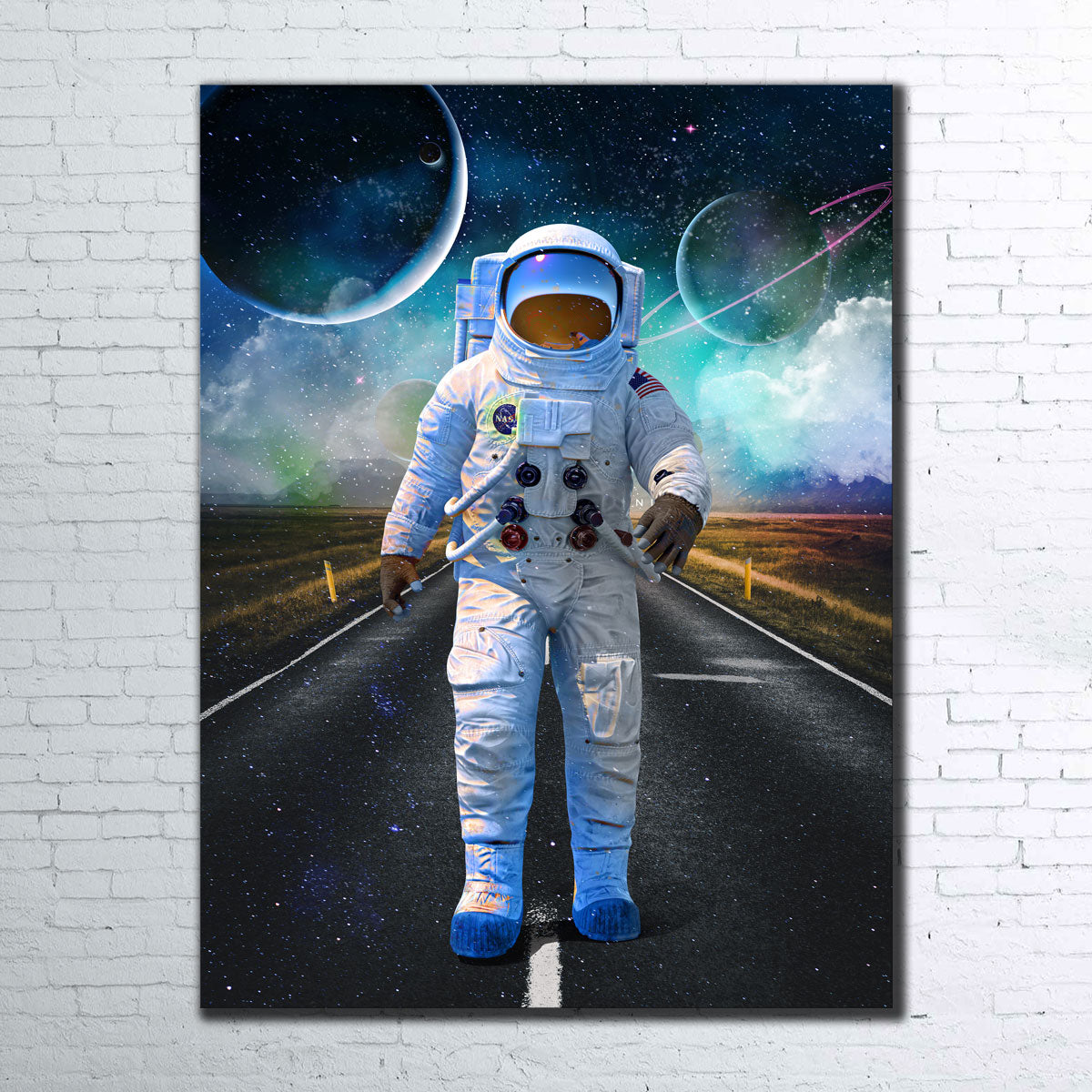 Astronaut Road Wall Art
