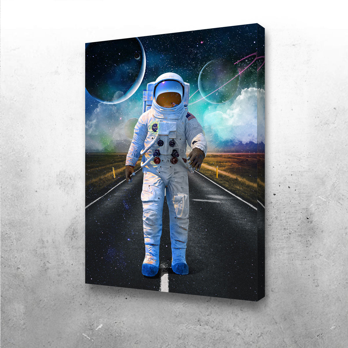 Astronaut Road Wall Art