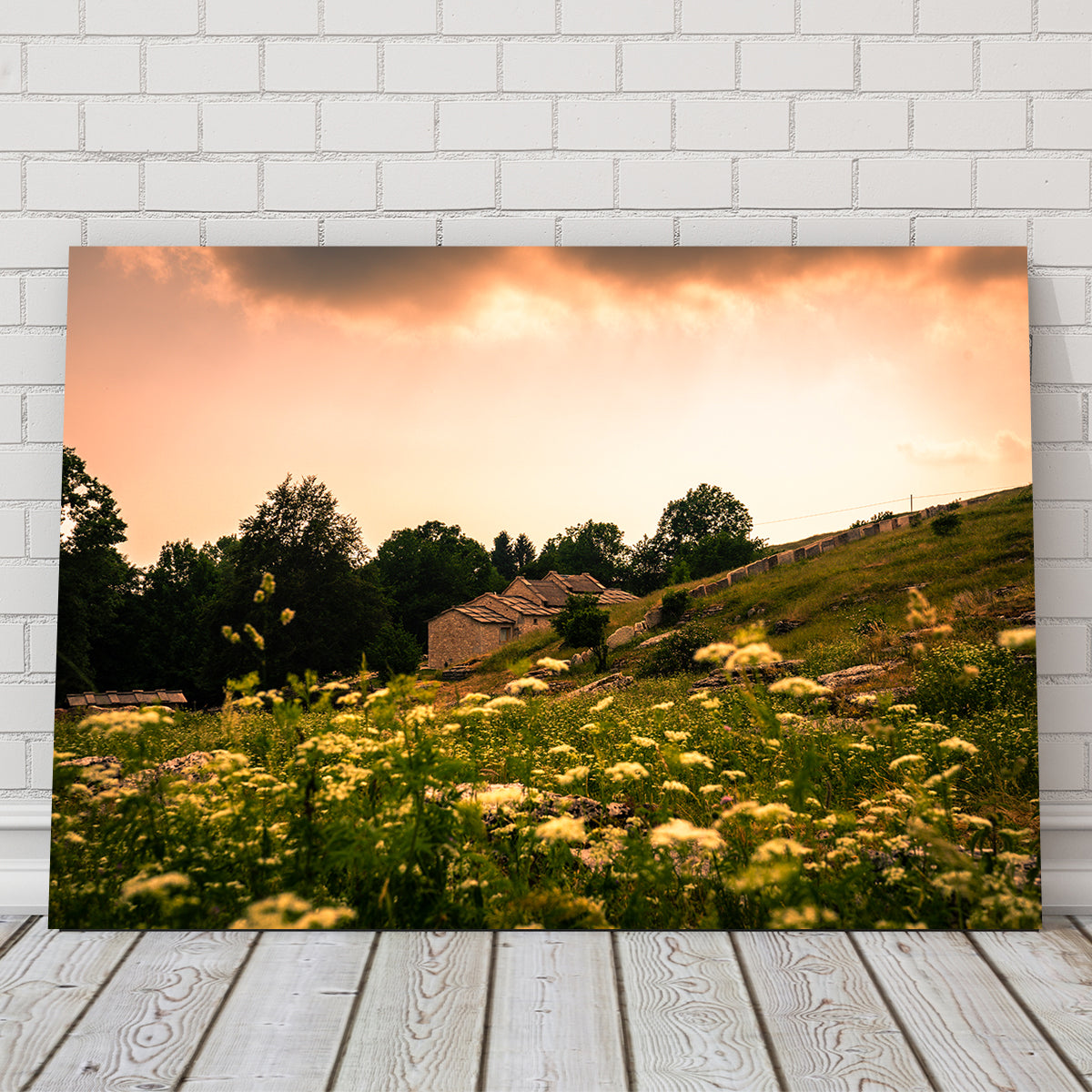 A Village on the Mountains Wall Art