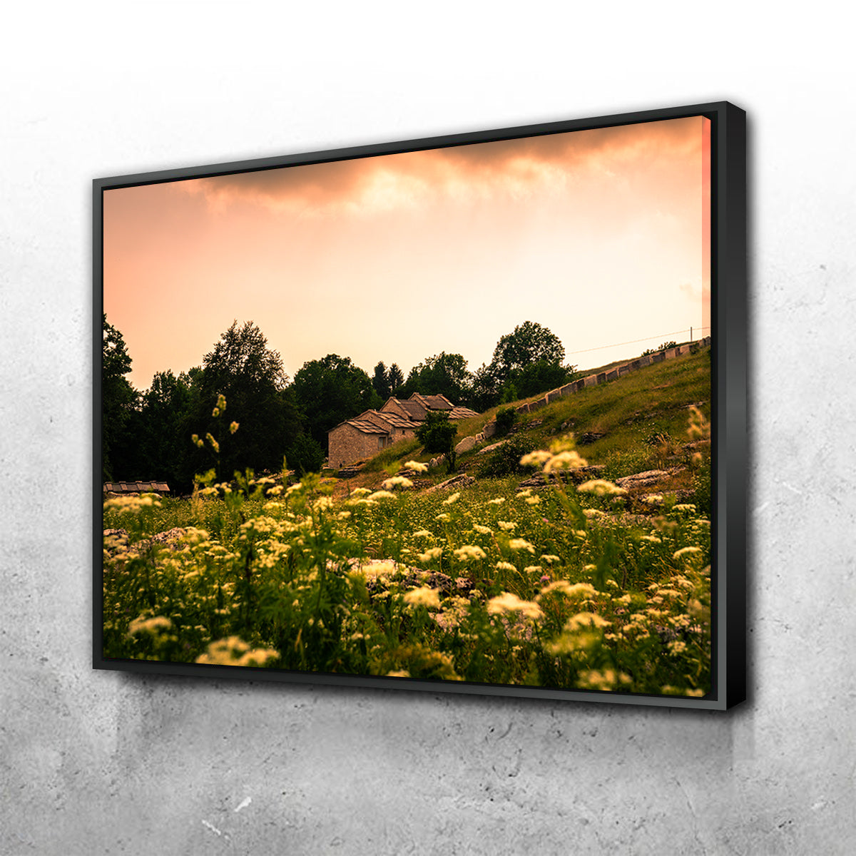 A Village on the Mountains Wall Art