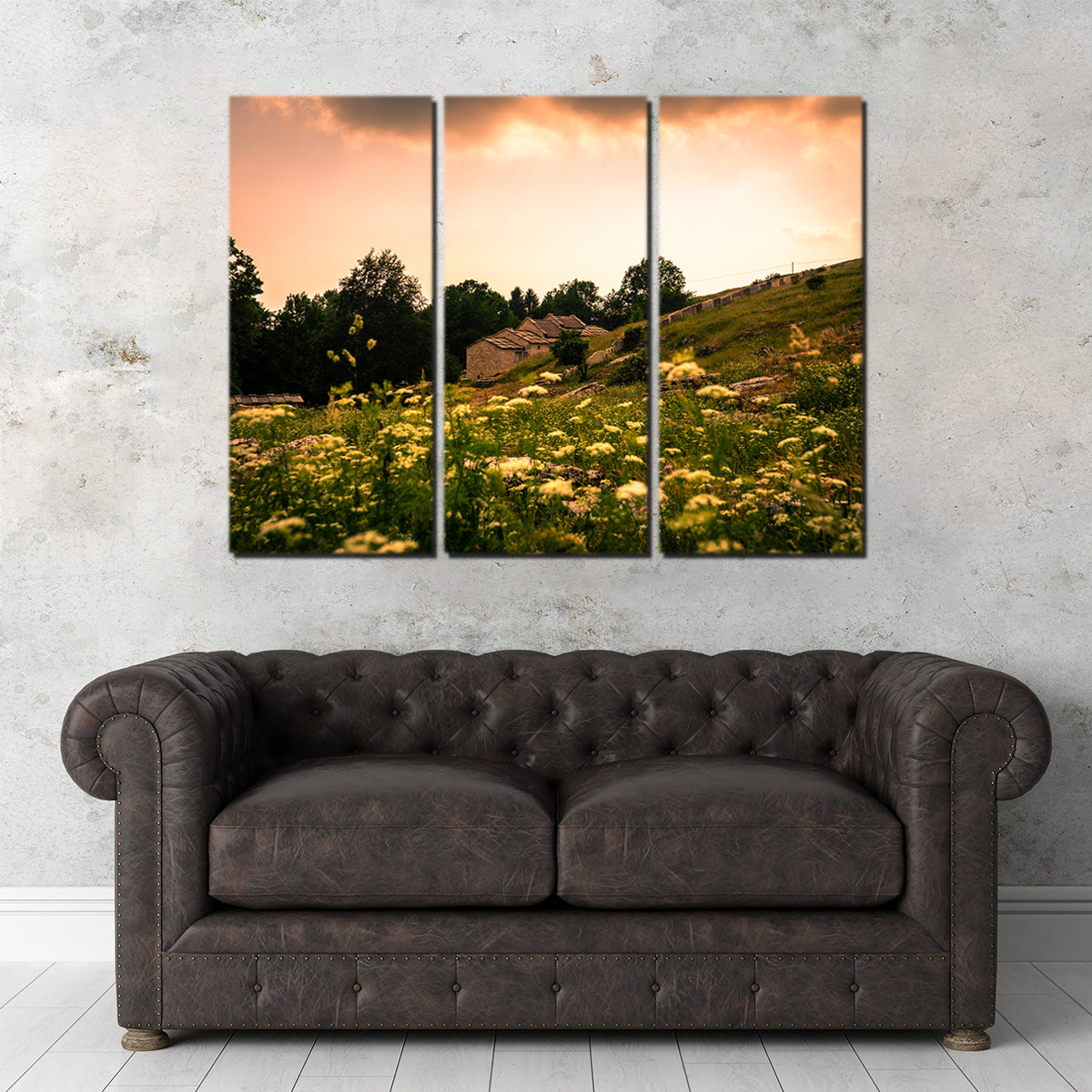 A Village on the Mountains Wall Art