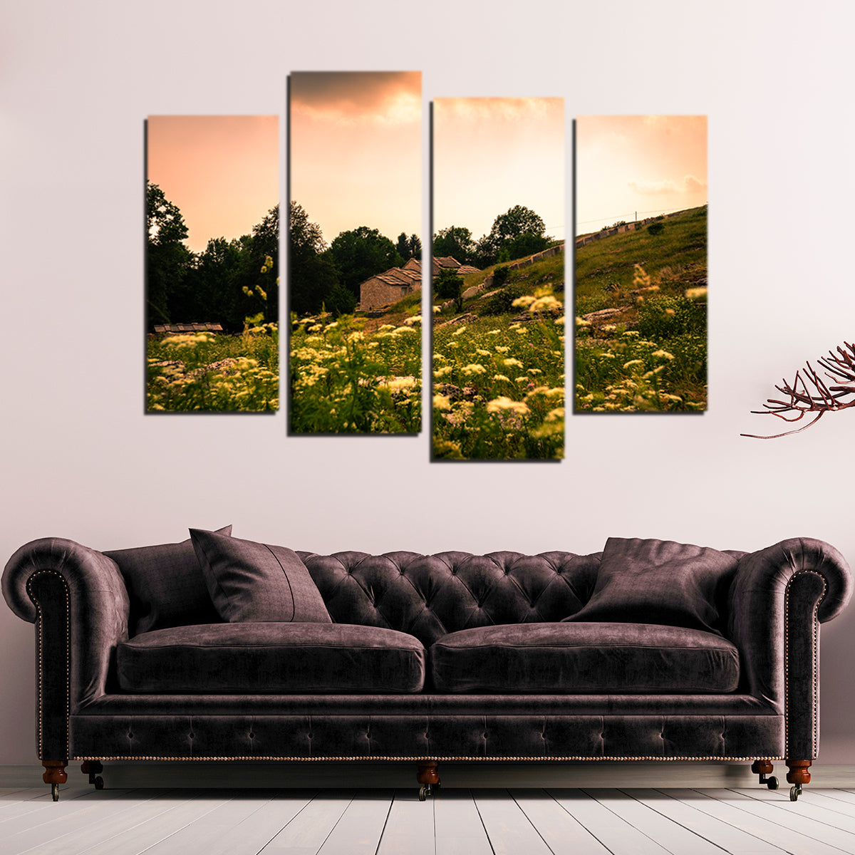 A Village on the Mountains Wall Art