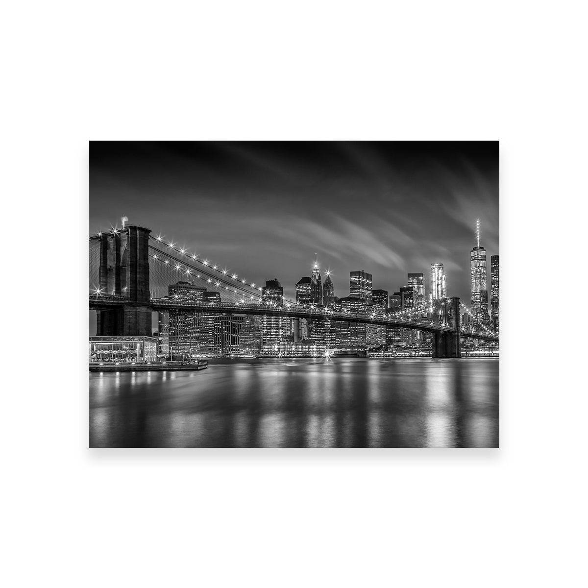 Brooklyn Bridge Monochrome Wall Art