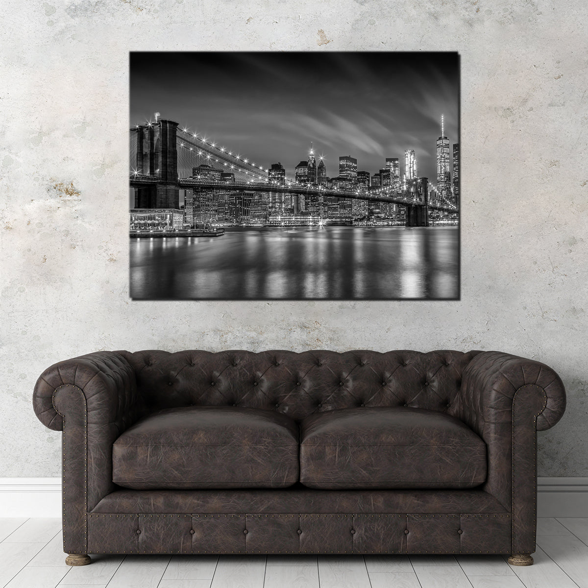 Brooklyn Bridge Monochrome Wall Art