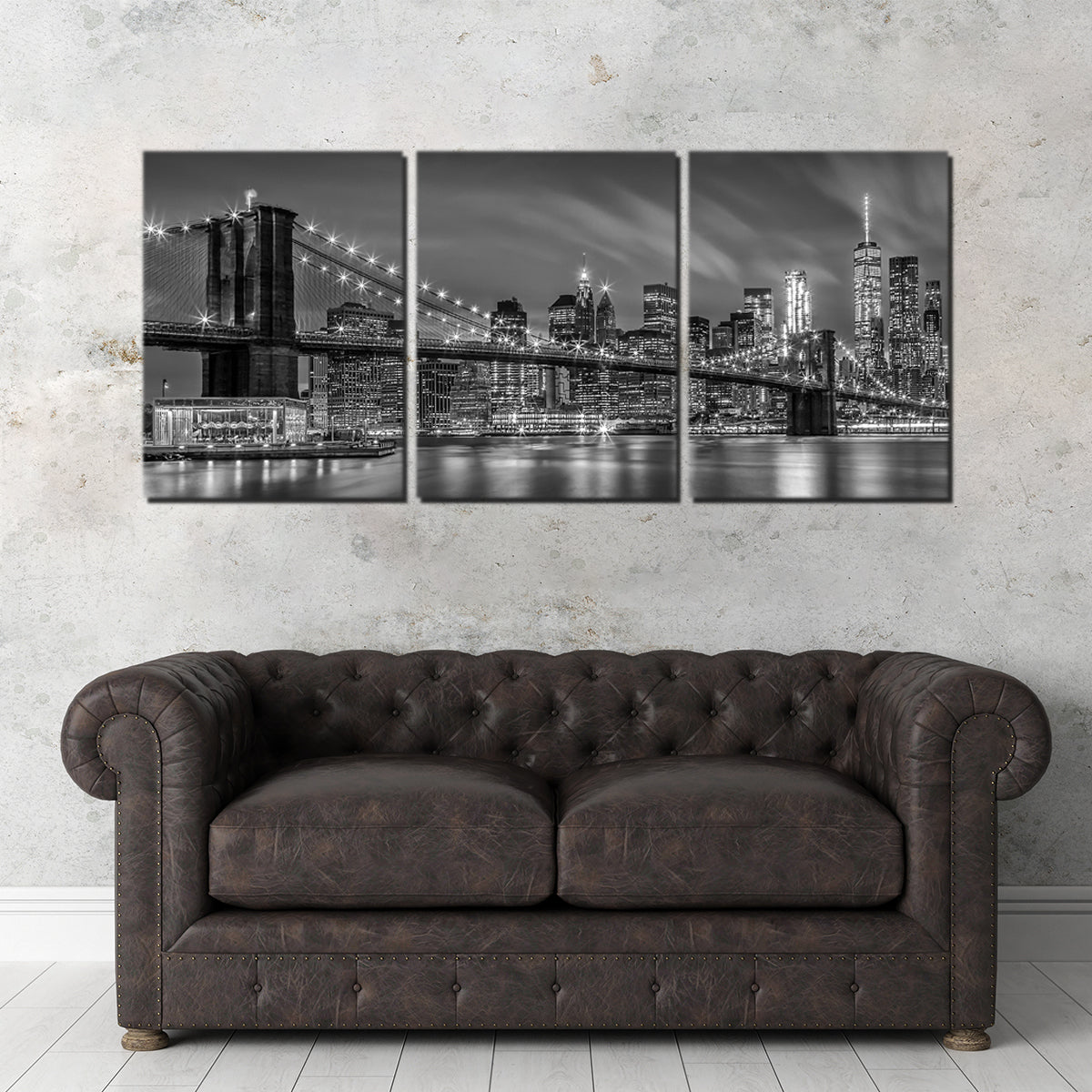 Brooklyn Bridge Monochrome Wall Art