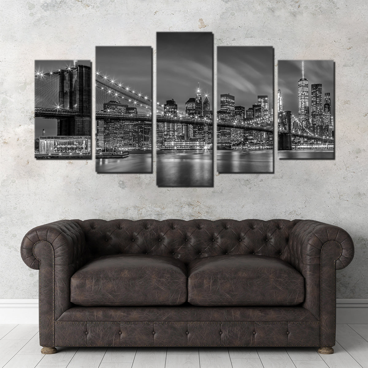 Brooklyn Bridge Monochrome Wall Art
