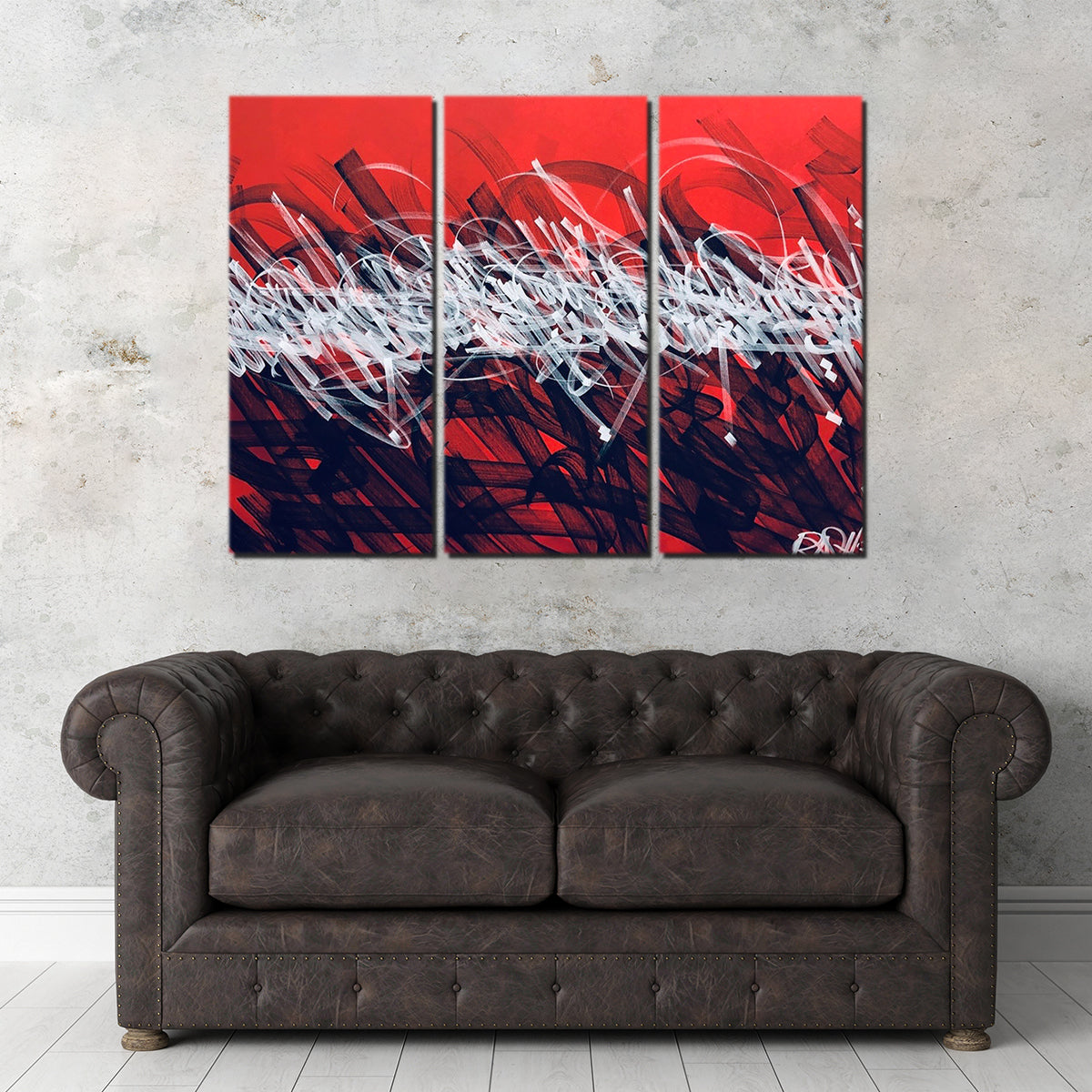 Bash Red Wall Art