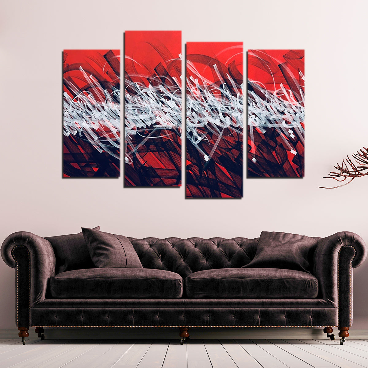 Bash Red Wall Art