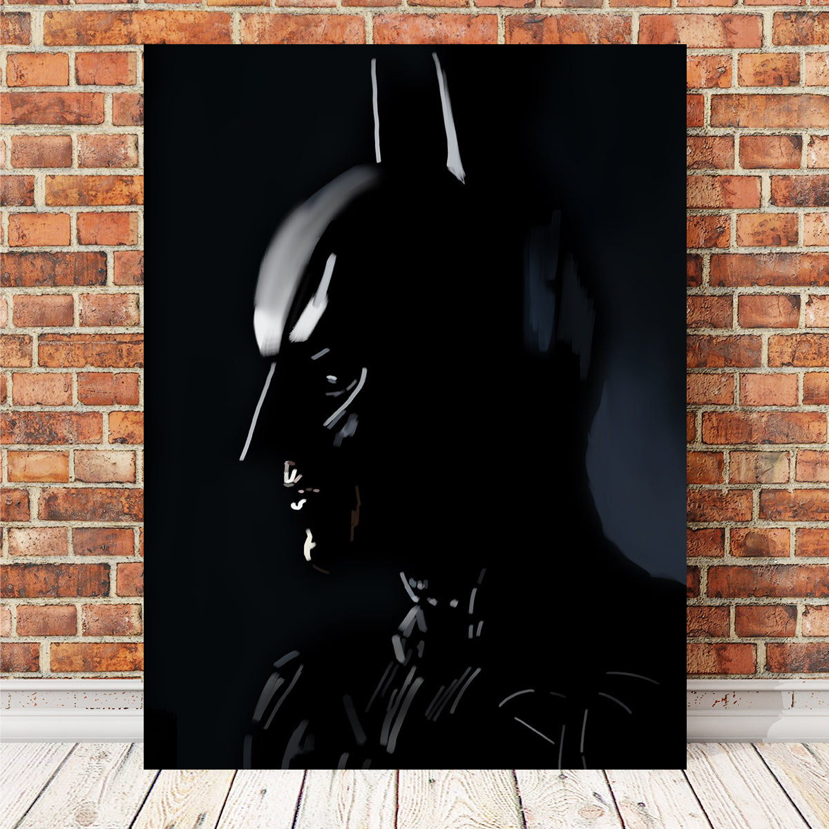 Batman In Silhouette Wall Art
