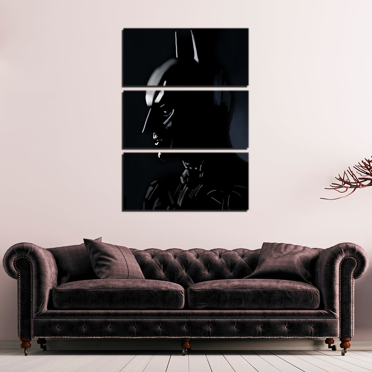 Batman In Silhouette Wall Art