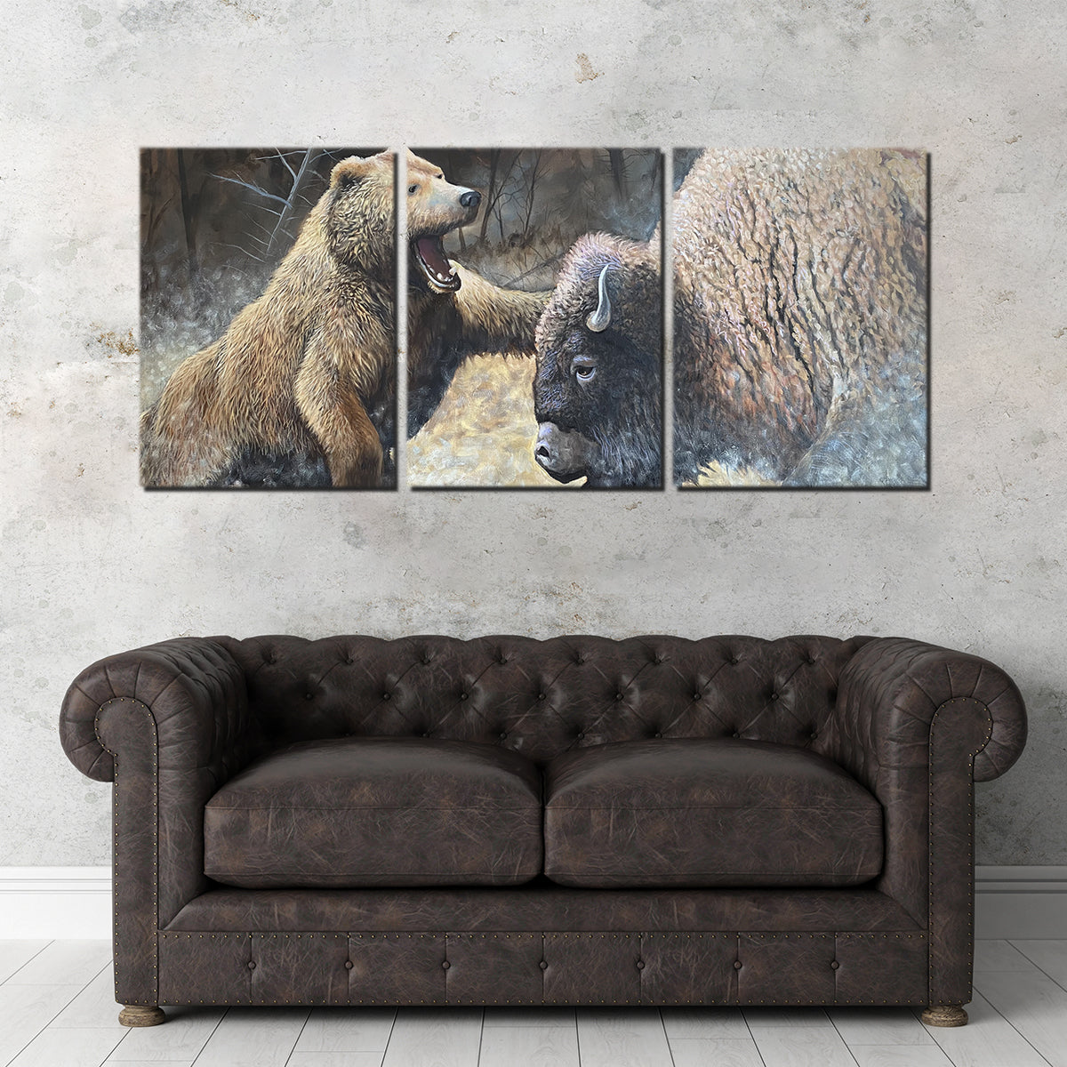 Bear and Buffalo Wall Art