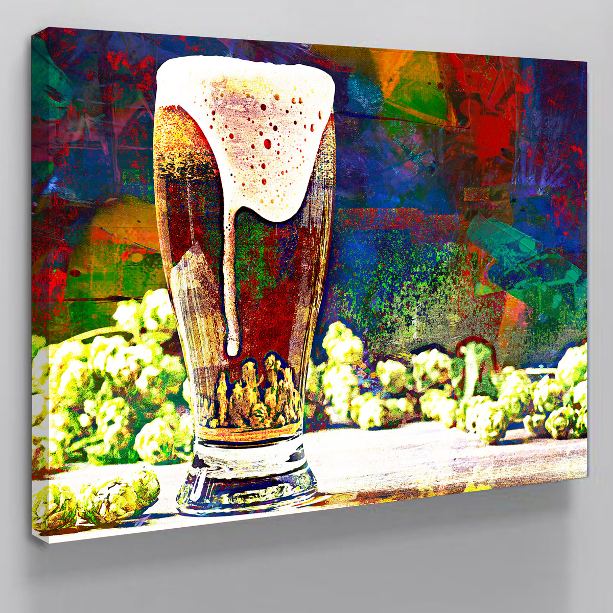 Beer Hops Abstract Wall Art