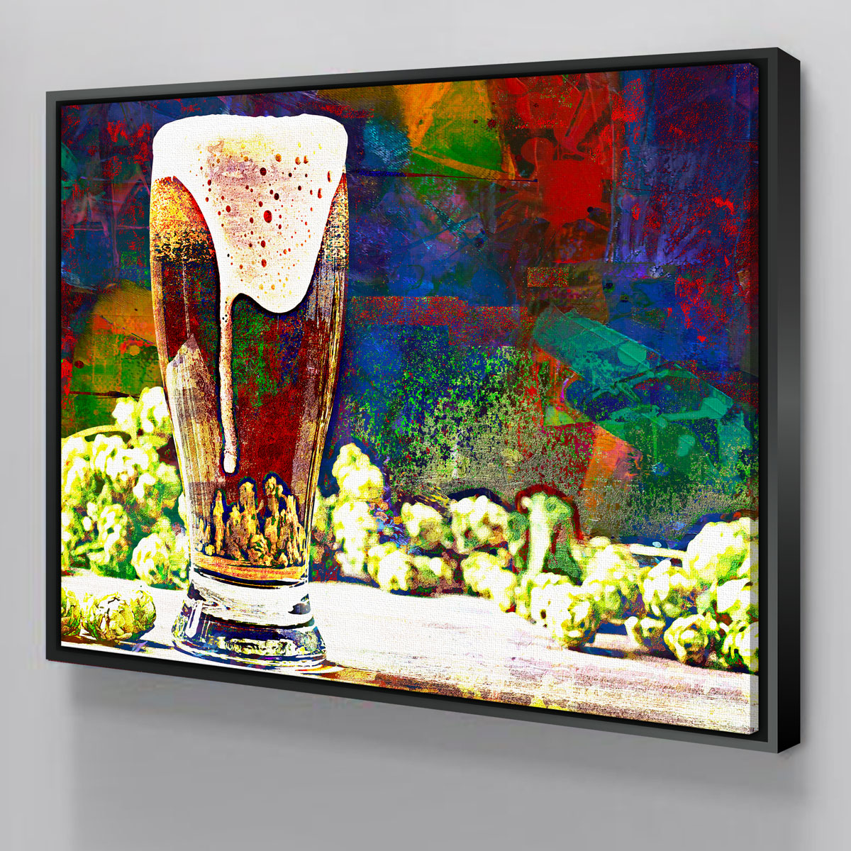 Beer Hops Abstract Wall Art
