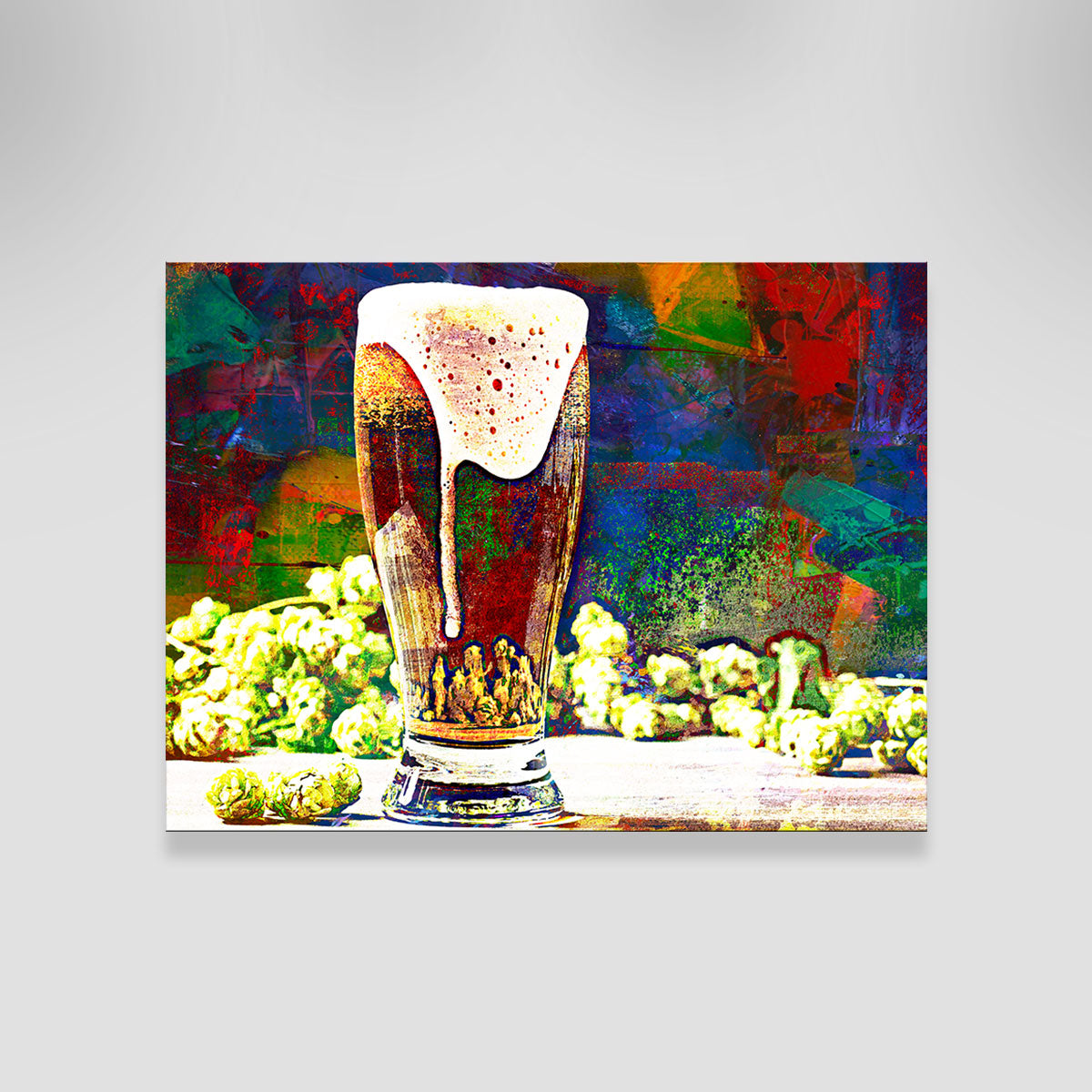 Beer Hops Abstract Wall Art