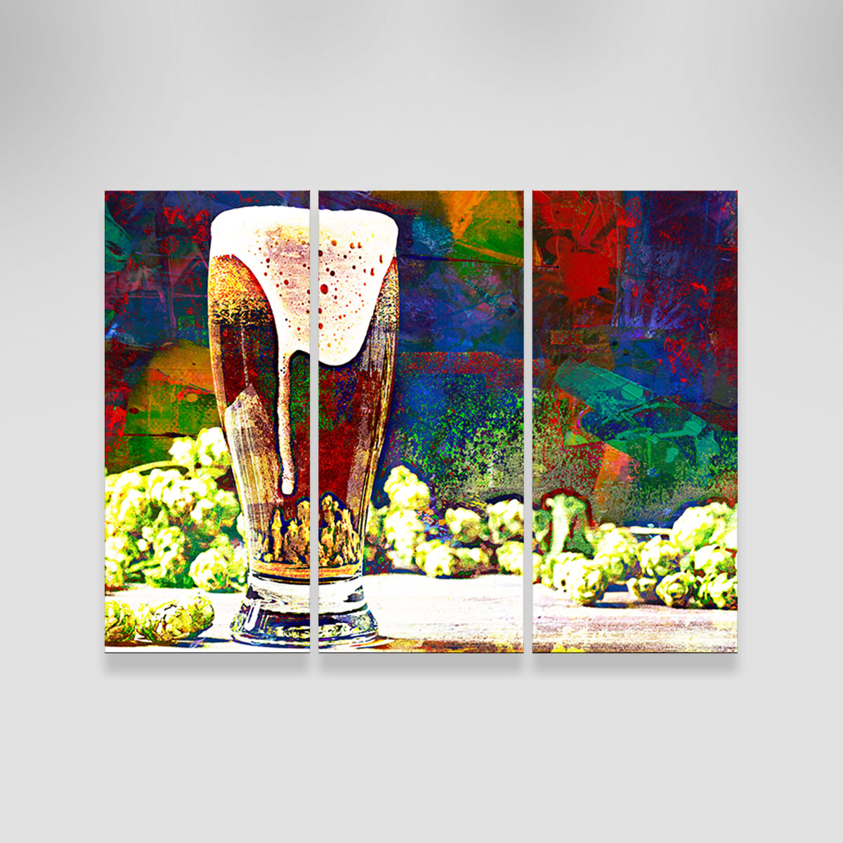 Beer Hops Abstract Wall Art