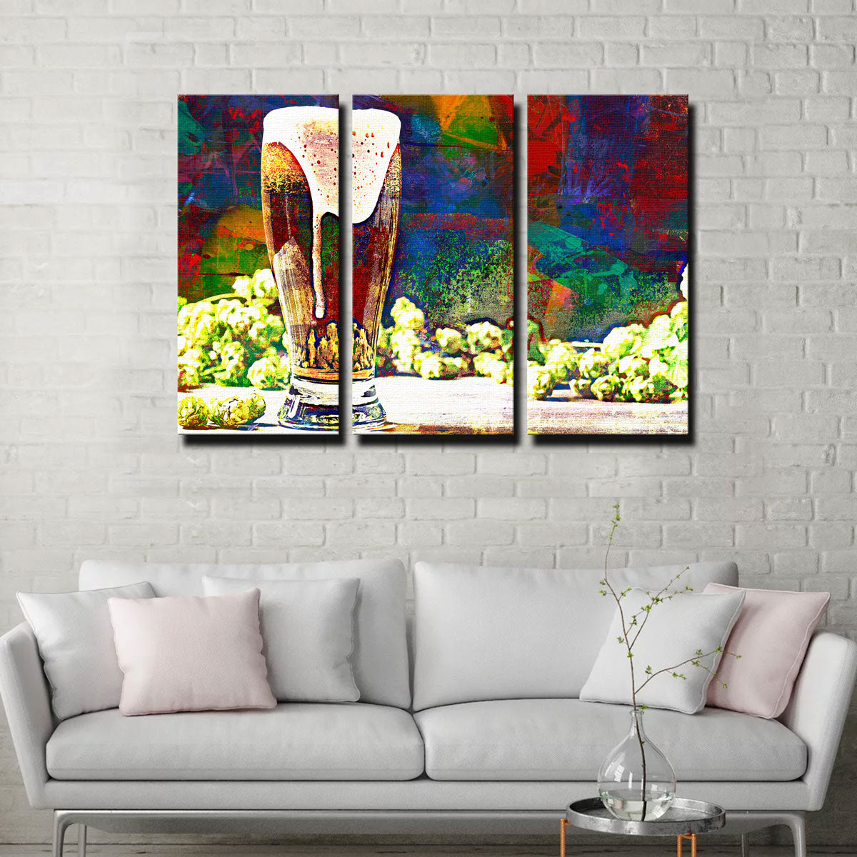 Beer Hops Abstract Wall Art