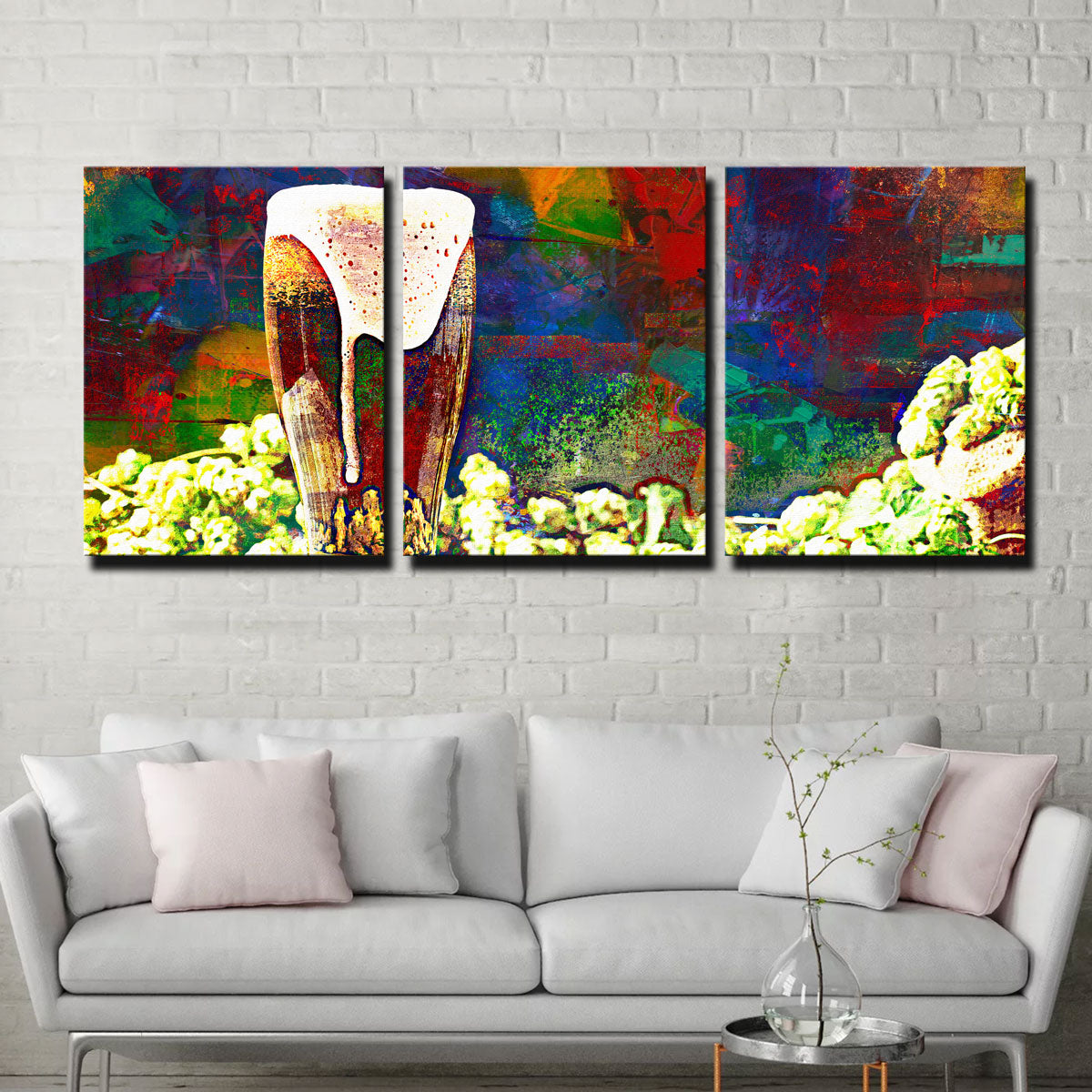 Beer Hops Abstract Wall Art