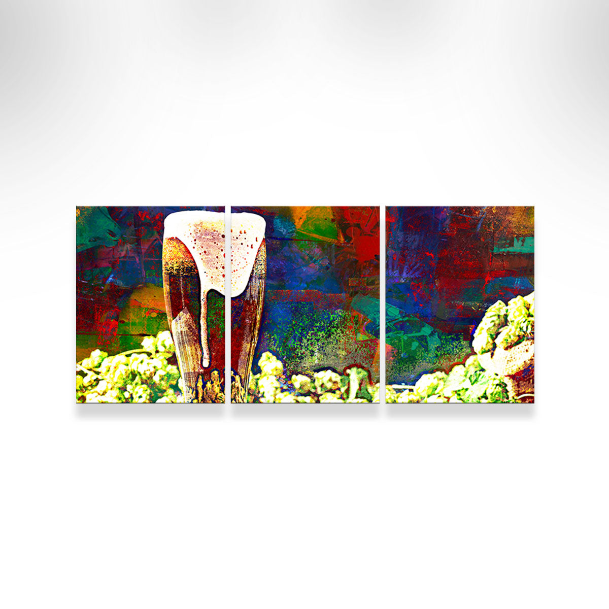 Beer Hops Abstract Wall Art