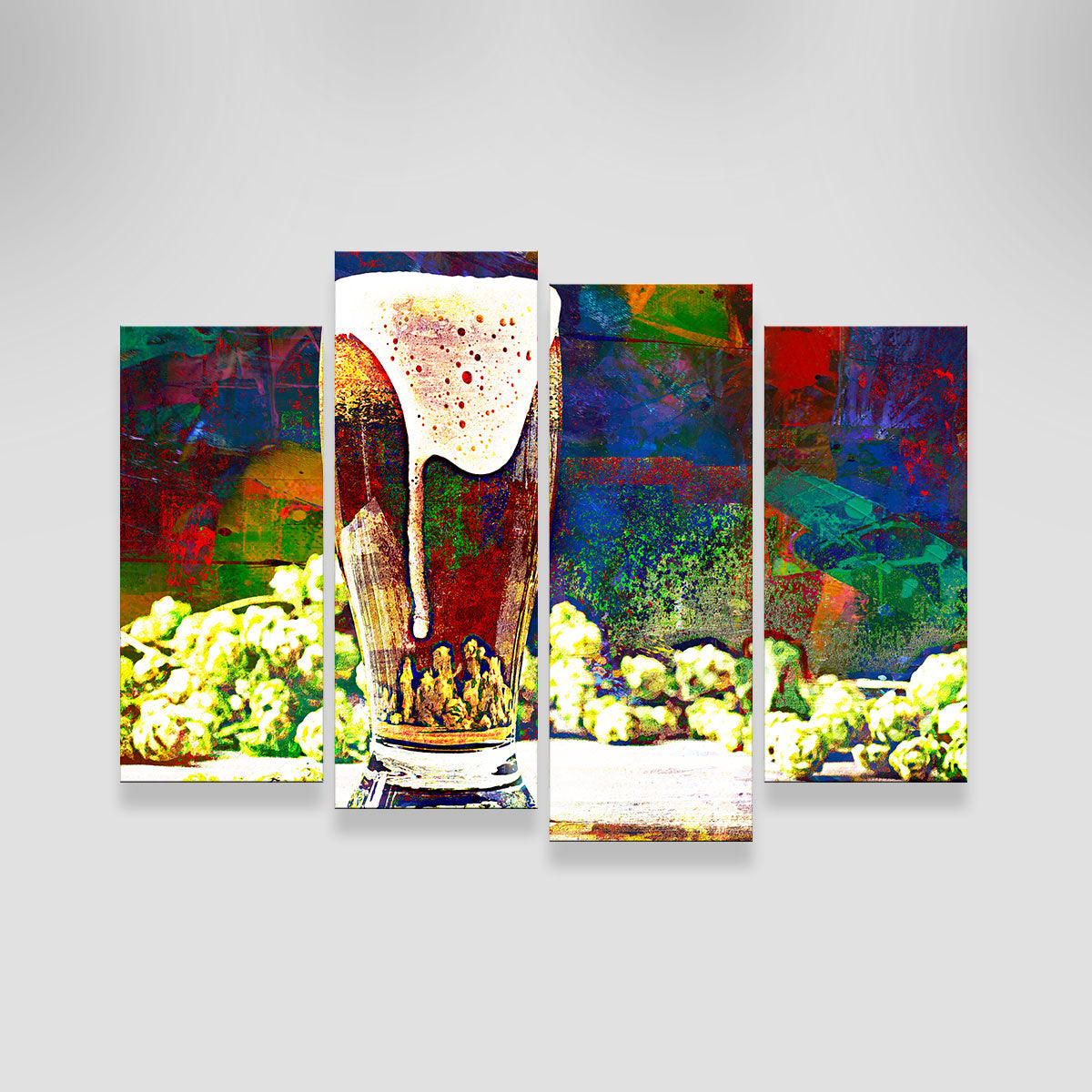 Beer Hops Abstract Wall Art