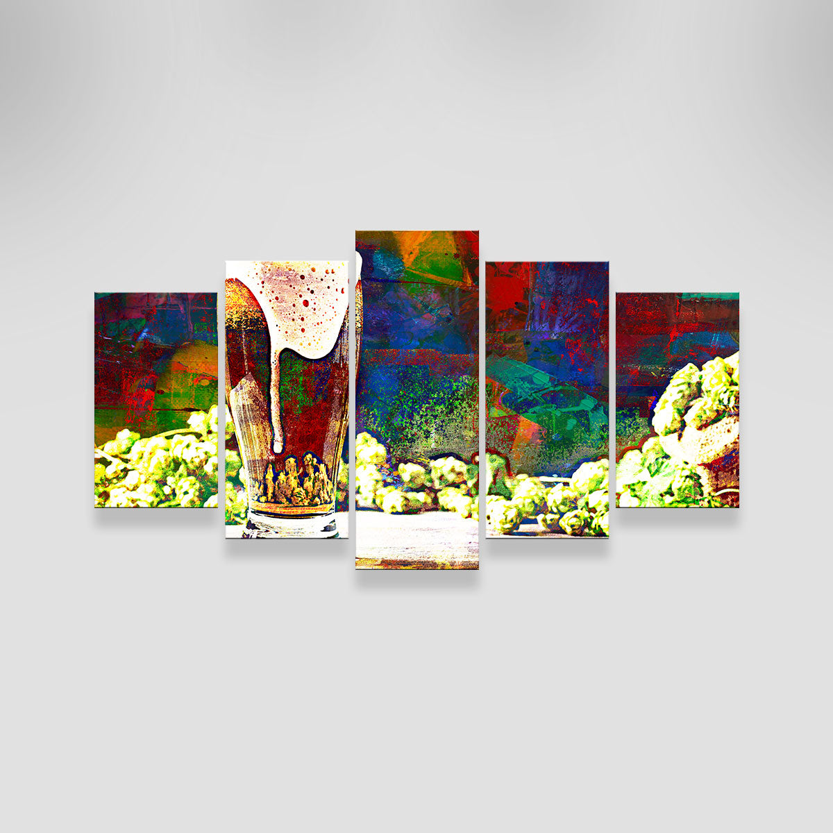 Beer Hops Abstract Wall Art