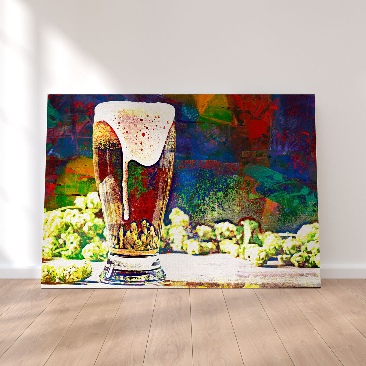 Beer Hops Abstract Wall Art