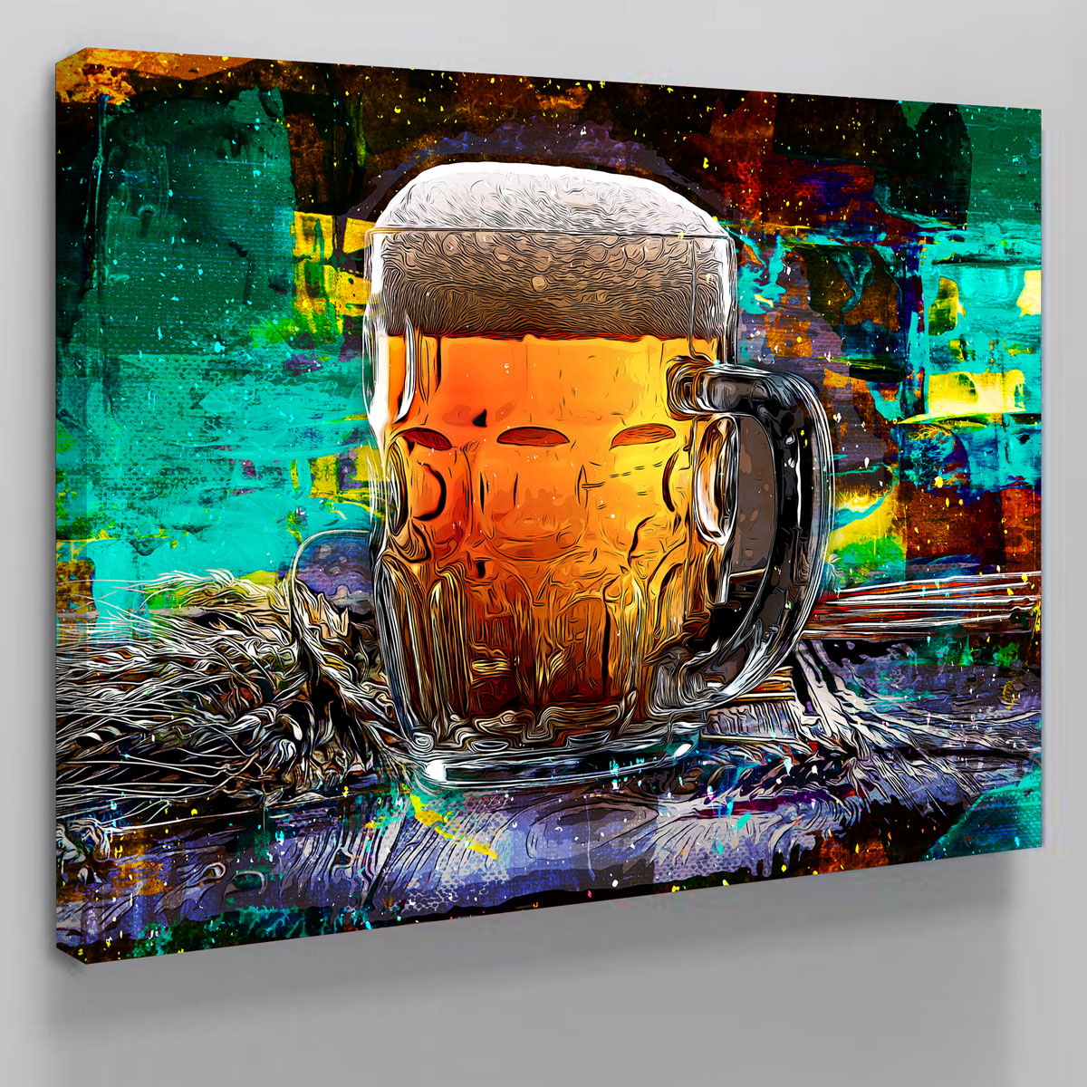 Beer Me Abstract Wall Art