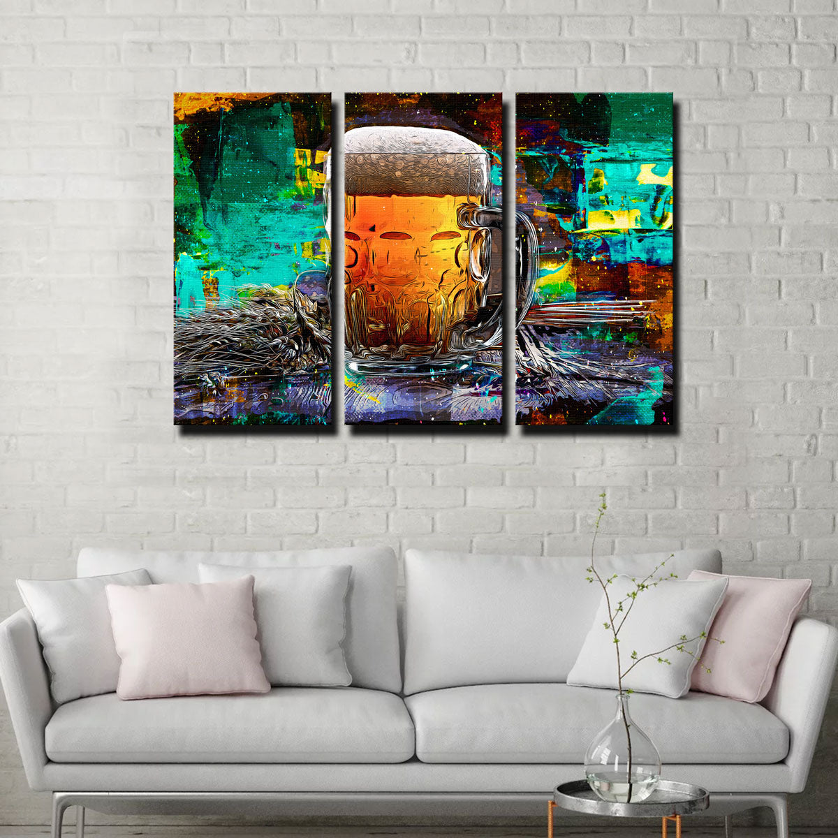 Beer Me Abstract Wall Art
