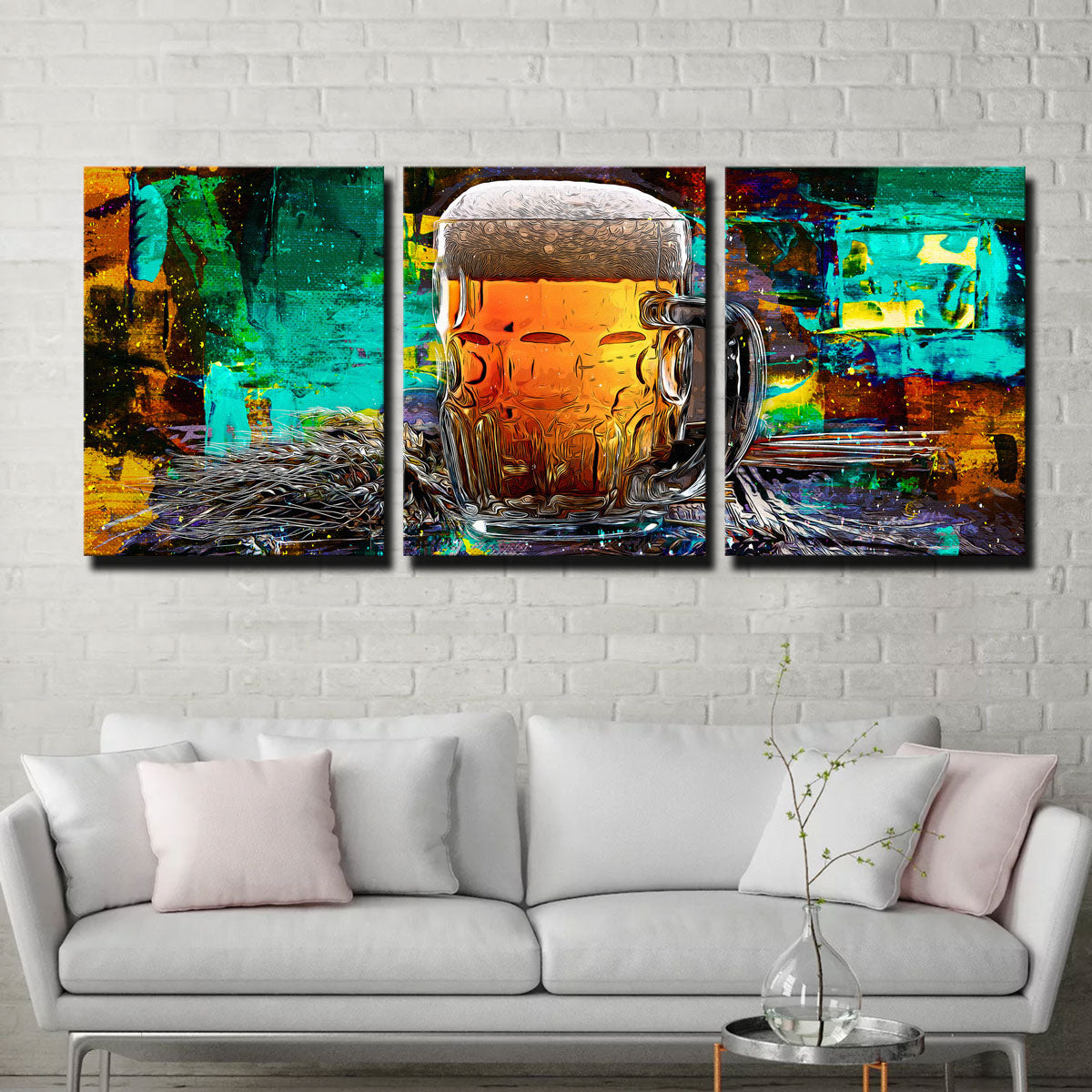 Beer Me Abstract Wall Art