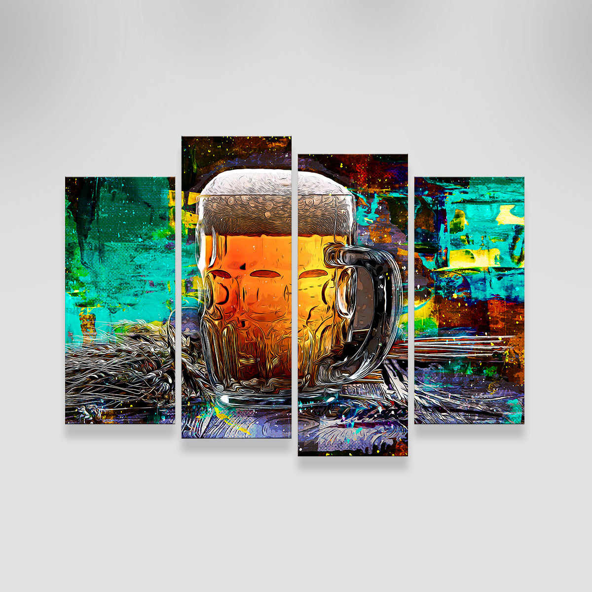 Beer Me Abstract Wall Art