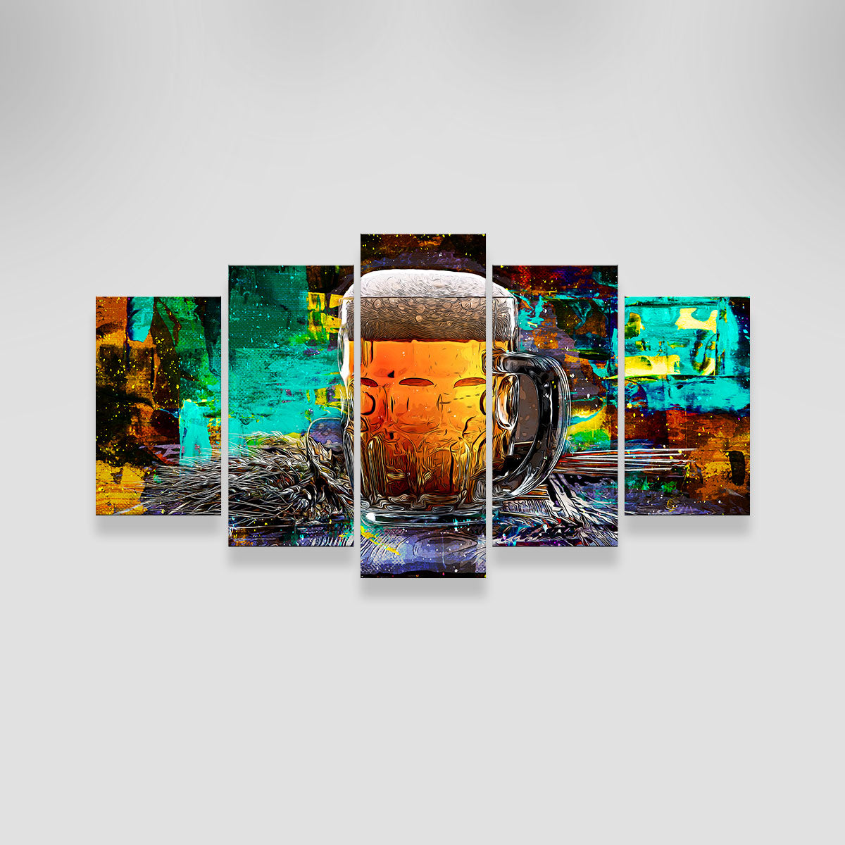 Beer Me Abstract Wall Art