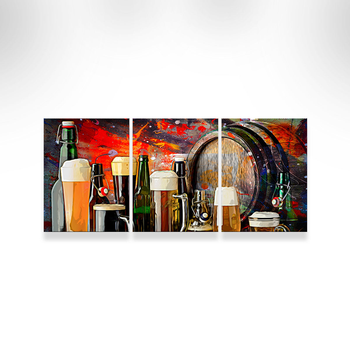 Beer Types Abstract Wall Art