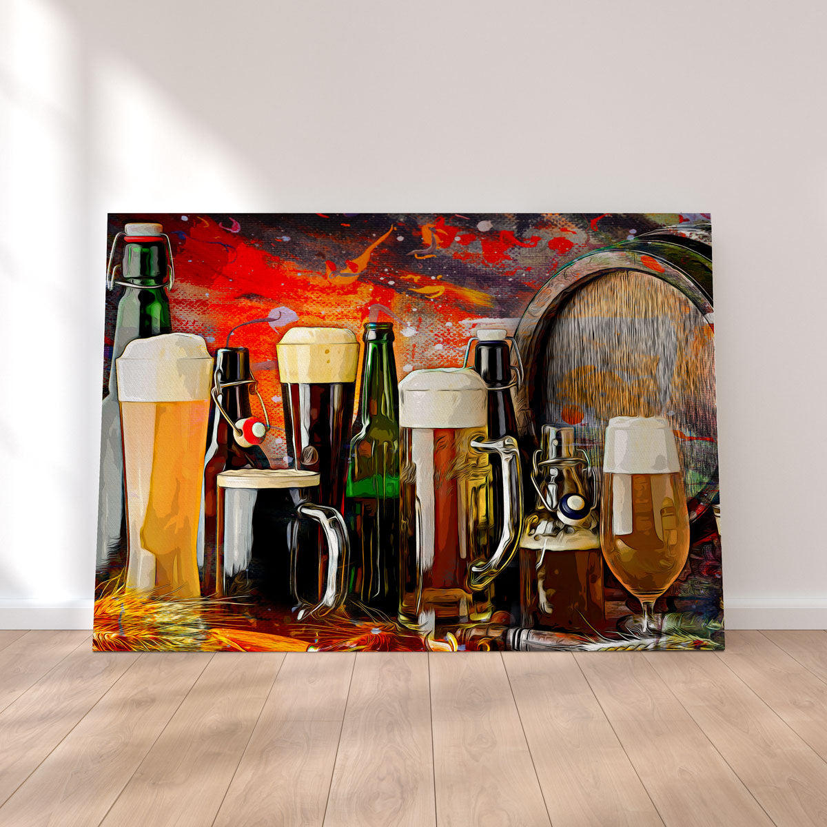 Beer Types Abstract Wall Art