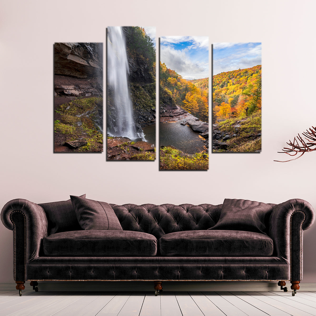 Behind the Falls Wall Art
