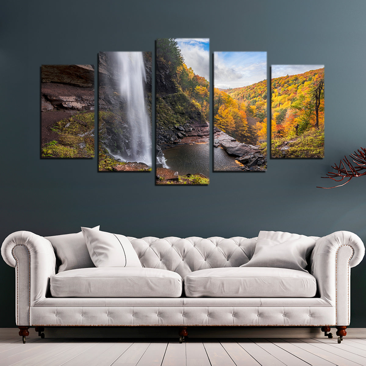Behind the Falls Wall Art