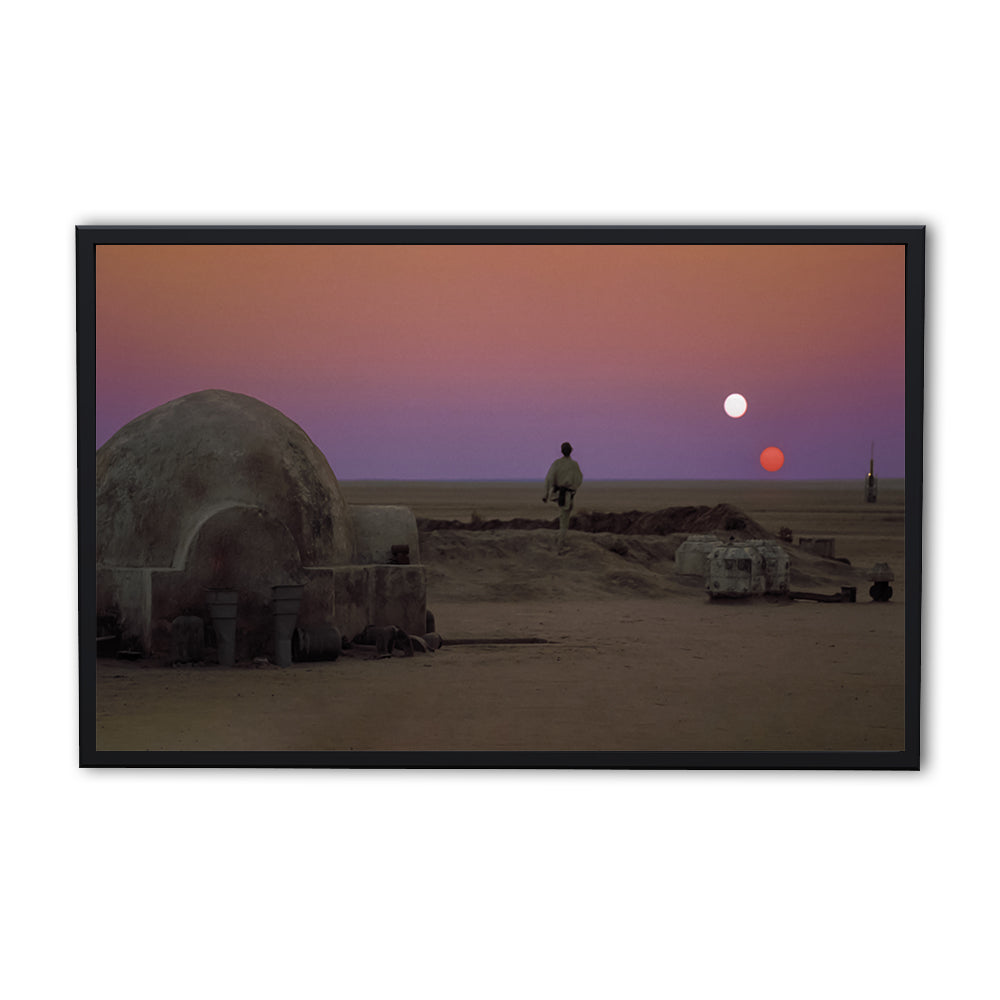 Binary Sunset Panoramic Wall Art